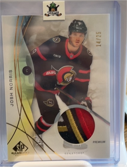 2024-25 Upper Deck SP Game Used #40 Josh Norris — front