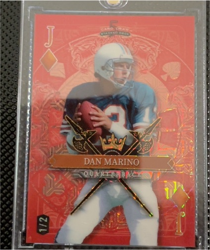 2024 Wild Card 5 Card Draw Stacked Deck #J Dan Marino — front