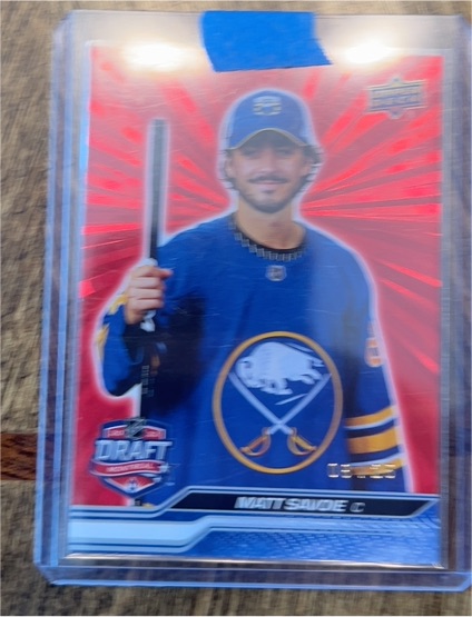 2023-24 Upper Deck Extended Series #745 Matt Savoie First Round Draft 2022 — front