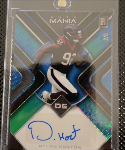 2023 Wild Card Auto Mania #AMTH-DH Dylan Horton — front