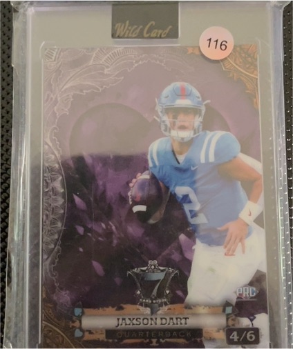 2024 Wild Card 7 Card Studs #4/6 Jaxson Dart — front