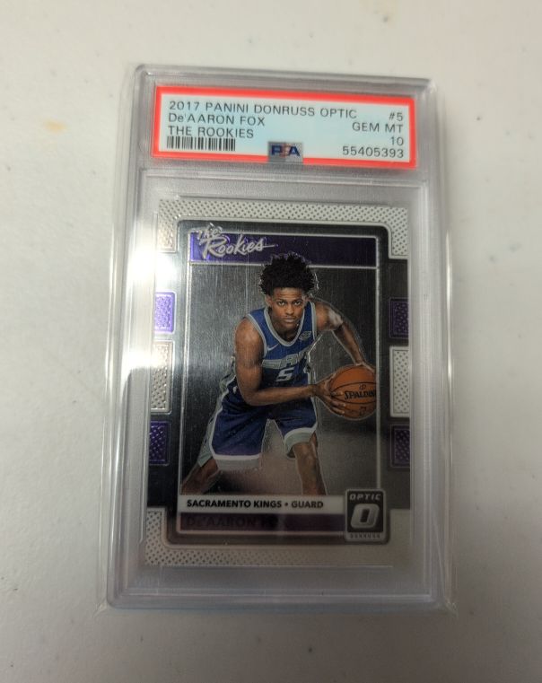 2017 Panini Donruss Optic #5 De'Aaron Fox The Rookies — front