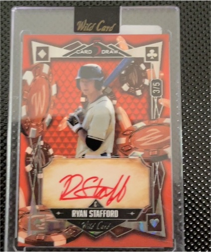2024 Wild Card 5 Card Draw #3/5 Ryan Stafford — front