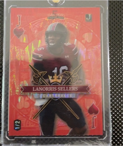 2024 Wild Card 5 Card Draw #J LaNorris Sellers — front
