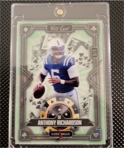 2024 Wild Card 5 Card Draw #Anthony Richardson — front