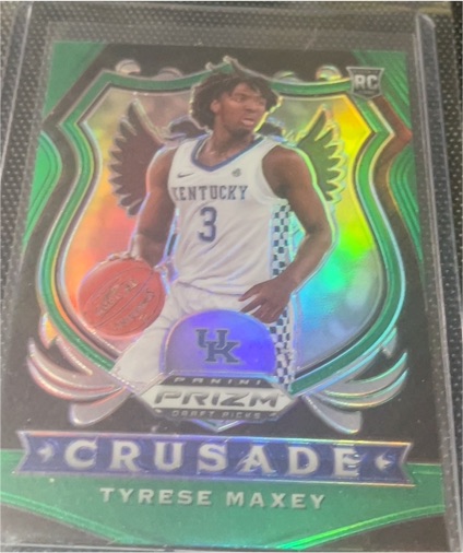 2020-21 Panini Prizm Draft Picks Crusade #94 Tyrese Maxey — front