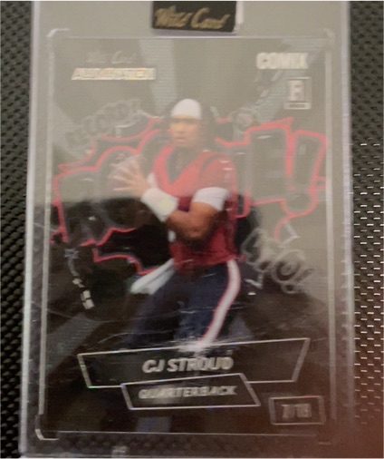 2023 Wild Card Alumination Comix Black Label CJ Stroud Rookie — front