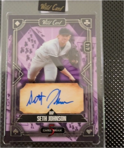 2024 Wild Card 5 Card Draw #4 Seth Johnson — front