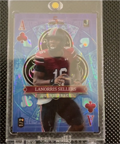 2024 Wildcard 5 Card Draw #Ace of Clubs Lanorris Sellers — front