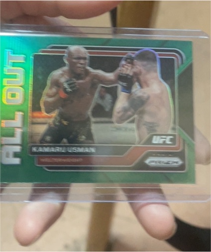 2023 Panini Prizm UFC All Out Kamaru Usman — front