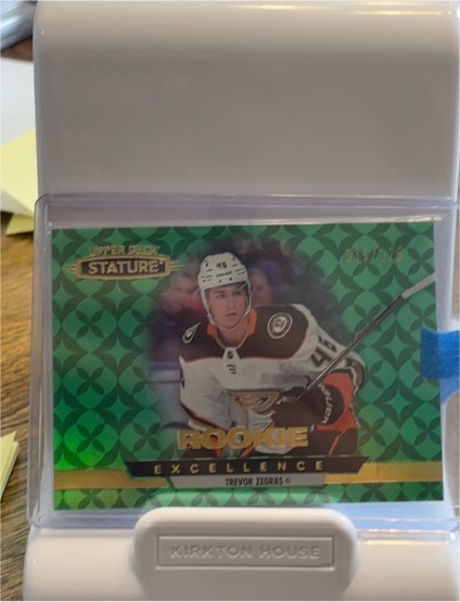2021-22 Upper Deck Stature #RE-1 Trevor Zegras Rookie Excellence — front