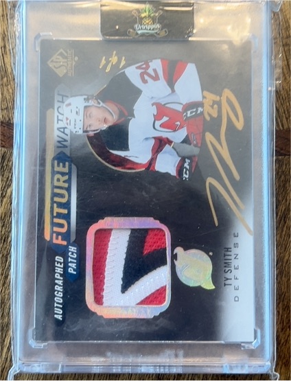 2020 Upper Deck SPx Future Watch Autographed Patch #FW-TS Ty Smith — front
