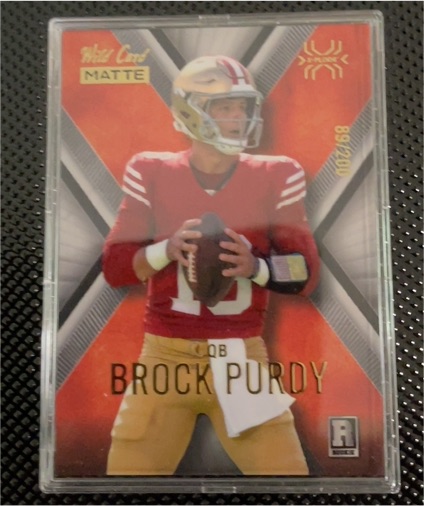 2022 Wild Card Matte X-Plode #MXP-BP Brock Purdy — front
