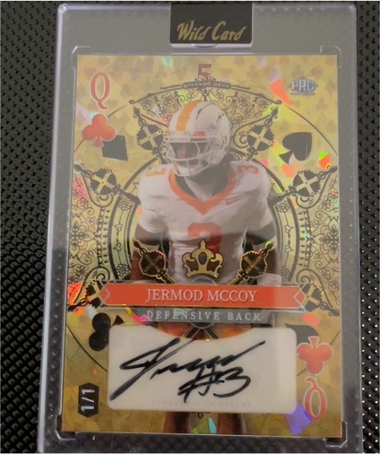 2024 Wild Card 5 Card Draw #2 Jermod McCoy — front