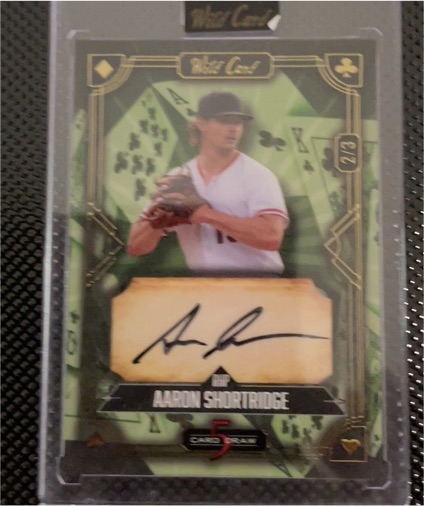 2024 Wild Card 5 Card Draw #5CDR-2 Aaron Shortridge — front