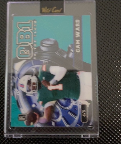 2024 Wild Card QB1 On The Clock #QB1 Cam Ward — front