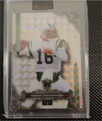 2024 Wild Card 7 Card Stud Joker Vinny Testaverde — front