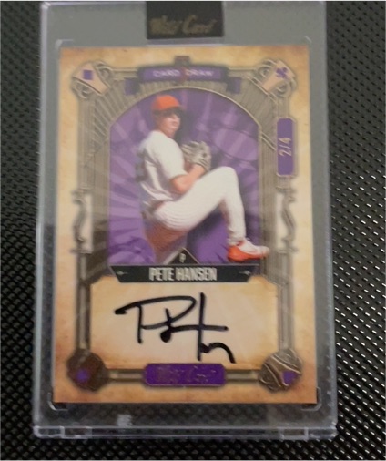 2023 Wild Card 5 Card Draw #5CDV-61 Pete Hansen — front
