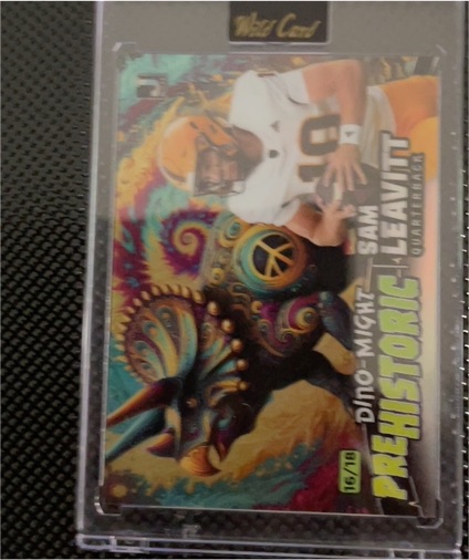 2024 Wild Card Prehistoric Dino-Might Sam Leavitt — front