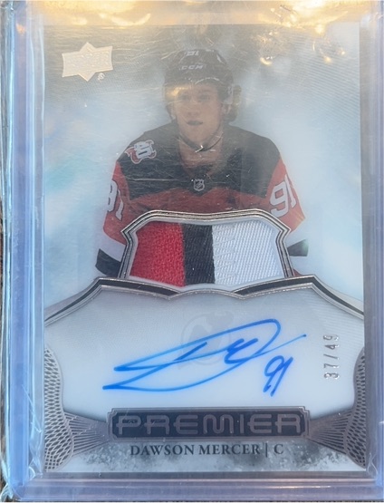 2022-23 Upper Deck Premier #37 Dawson Mercer — front