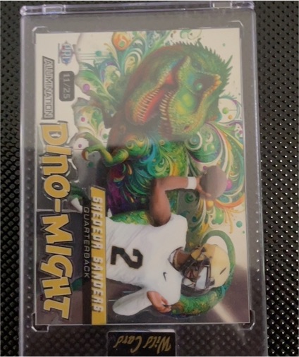 2024 Wild Card Alumination Dino-Might #11 Shedeur Sanders — front