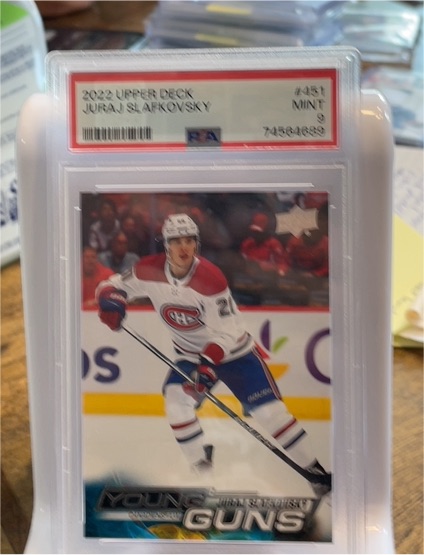 2022 Upper Deck #451 Juraj Slafkovsky Young Guns Rookie — front