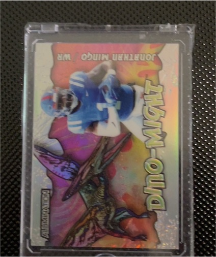 2023 Wild Card Alumination Dino-Might #WR Jonathan Mingo — front