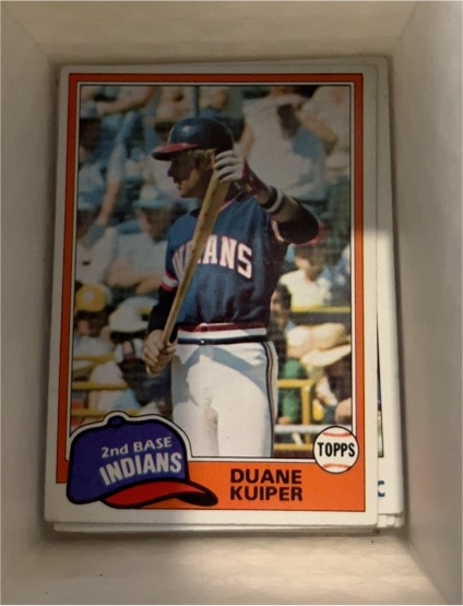 1981 Topps #612 Duane Kuiper — front