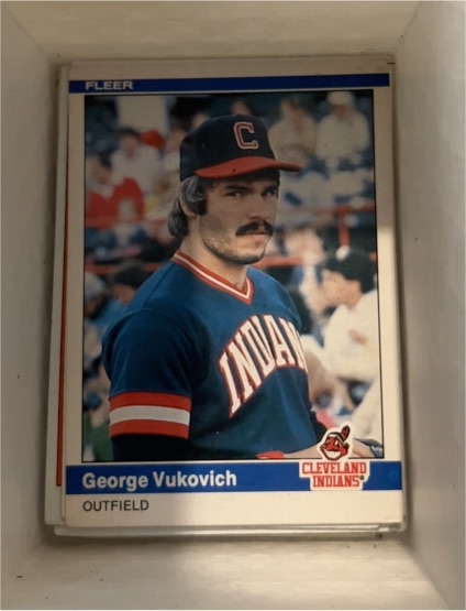 1984 Fleer #555 George Vukovich — front