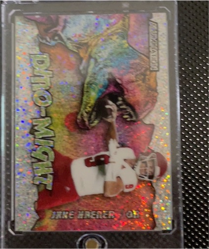2023 Wild Card Alumination #AD-JH1 Jake Haener Dino-Might — front