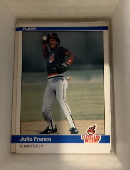 1984 Fleer #542 Julio Franco — front