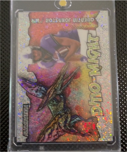 2023 Wild Card Alumination #112 Quentin Johnston Dino-Might — front