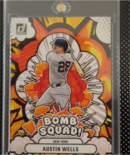 2025 Donruss #17 Austin Wells Bomb Squad — front