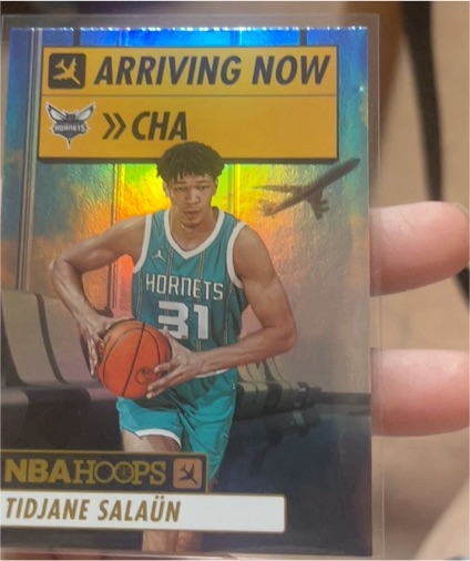 2024-25 Panini NBA Hoops Arriving Now #3 Tidjane Salaün — front