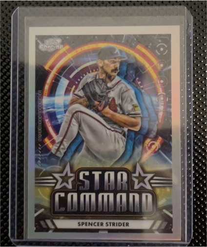 2024 Topps Chrome Cosmic #SC-19 Spencer Strider Star Command Atlanta Braves — front