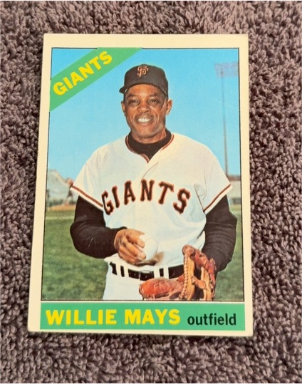1966 Topps #1 Willie Mays — front