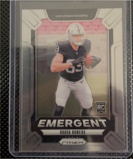 2024 Panini Prizm #8 Brock Bowers Emergent — front