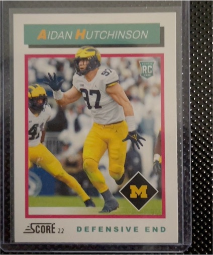 2022 Panini Score #TB6 Aidan Hutchinson — front