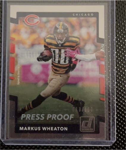 2017 Donruss Press Proof #127 Markus Wheaton — front