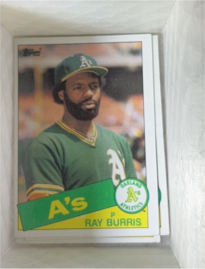 1985 Topps #758 Ray Burris — front