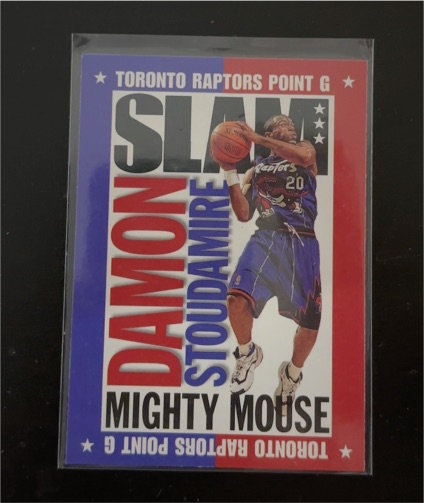 1997 Skybox SLAM #327 Damon Stoudamire Mighty Mouse — front