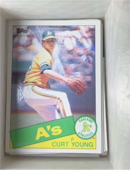 1985 Topps #293 Curt Young — front