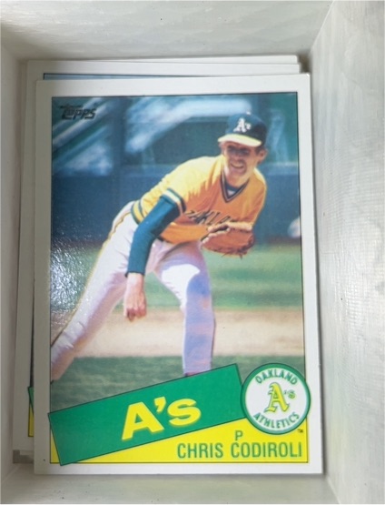 1985 Topps #552 Chris Codiroli — front