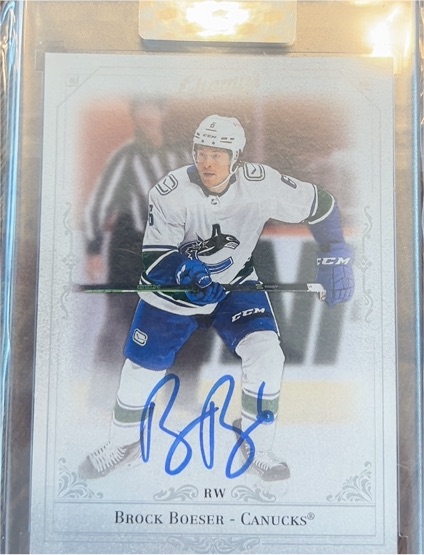 2020-21 Upper Deck Clear Cut Champs Autograph #C-BB Brock Boeser — front