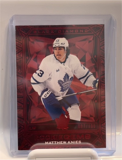 2022-23 Upper Deck Black Diamond Rookie Gems #007 Matthew Knies — front
