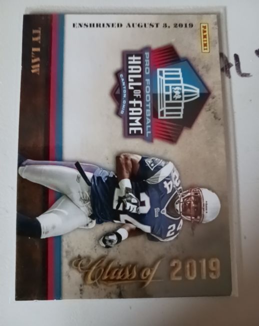 2019 Panini Pro Football Hall of Fame #1 Ty Law — front