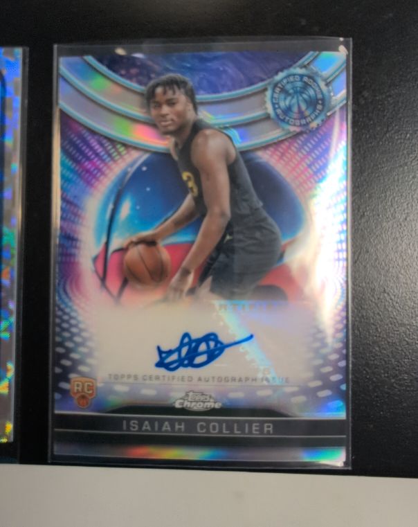 2024-25 Topps Chrome #TCRA-IC Isaiah Collier Certified Rookie Autograph — front