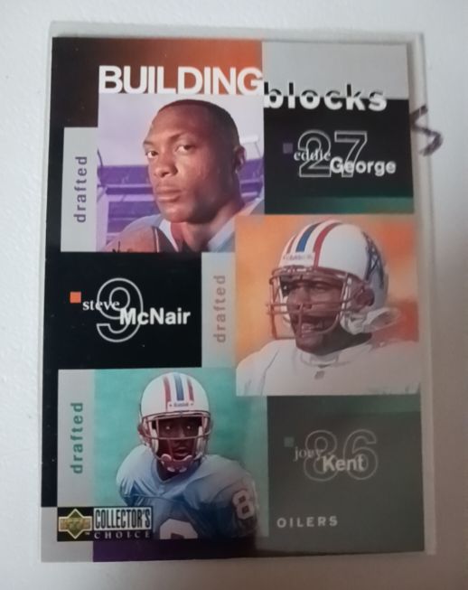 1997 Upper Deck Collector's Choice #374 Eddie George Steve McNair Joey Kent — front