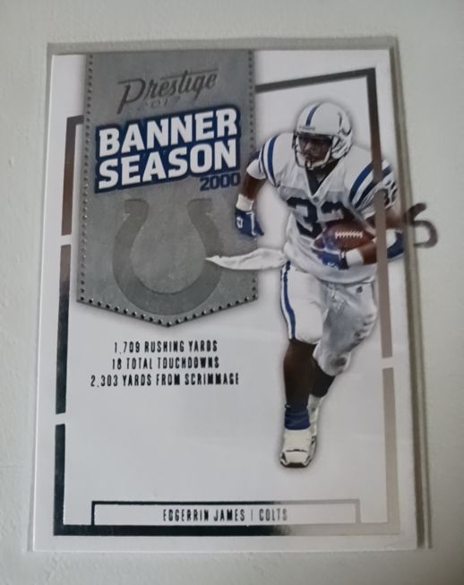 2017 Panini Prestige #30 Edgerrin James Banner Season — front