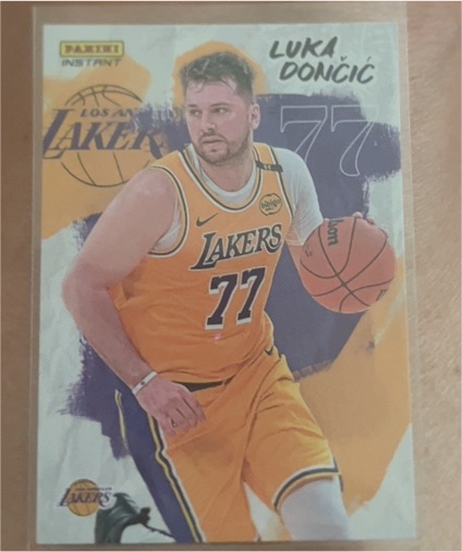 2024-25 Panini Instant #LD-LAL Luka Doncic Lakers Debut — front